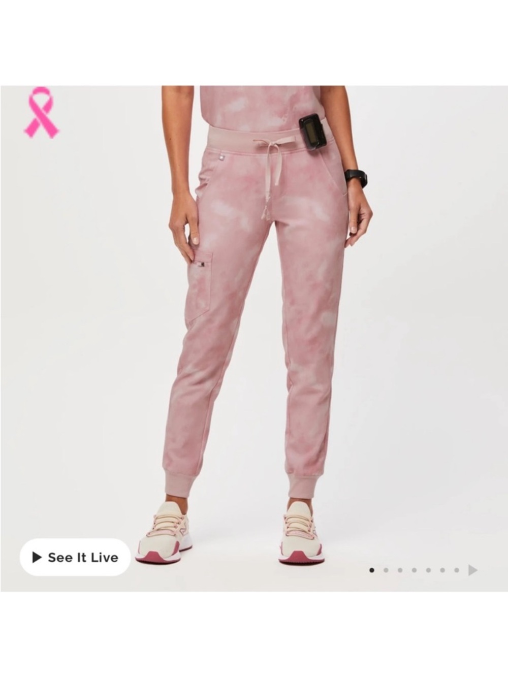 Figs Women’s Pink marble Jogger